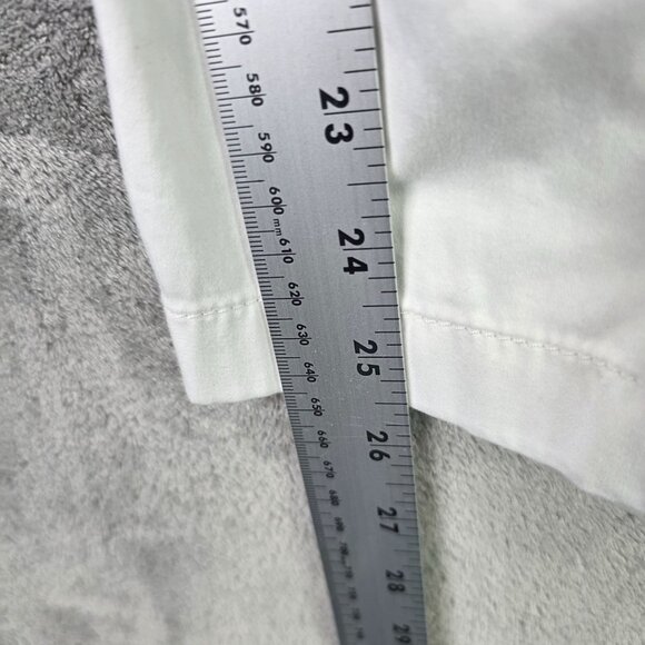 Womens Lou & Grey Loft White Drawstring Pants Lyocell Blend Stretch Size L - Picture 7 of 9